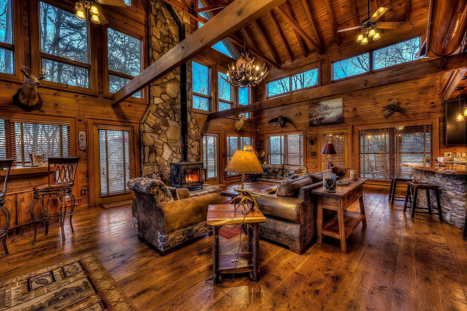 Blue Ridge Bliss- Spacious Cabin, Pets, Hot Tub! المظهر الخارجي الصورة